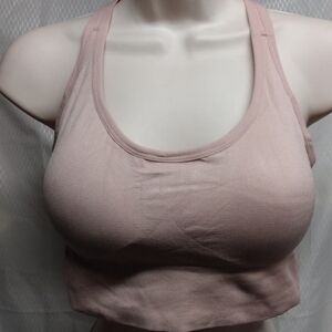 Sports Bra Racer Back L, Tan, 90% ployester 10% spandex, NWT